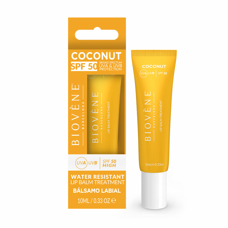 Biovene Coconut SPF50 Lip Balm Moisturizing Sun Treatment High Protection