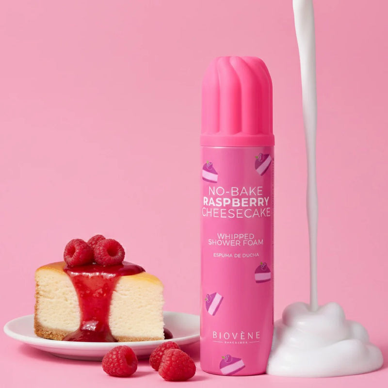 Biovene No-bake Raspberry Cheesecake Whipped Shower Foam