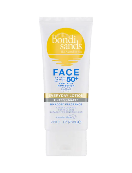 Bondi Sands Everyday Face Lotion Tinted-Matte SPF50+ Fragrance Free