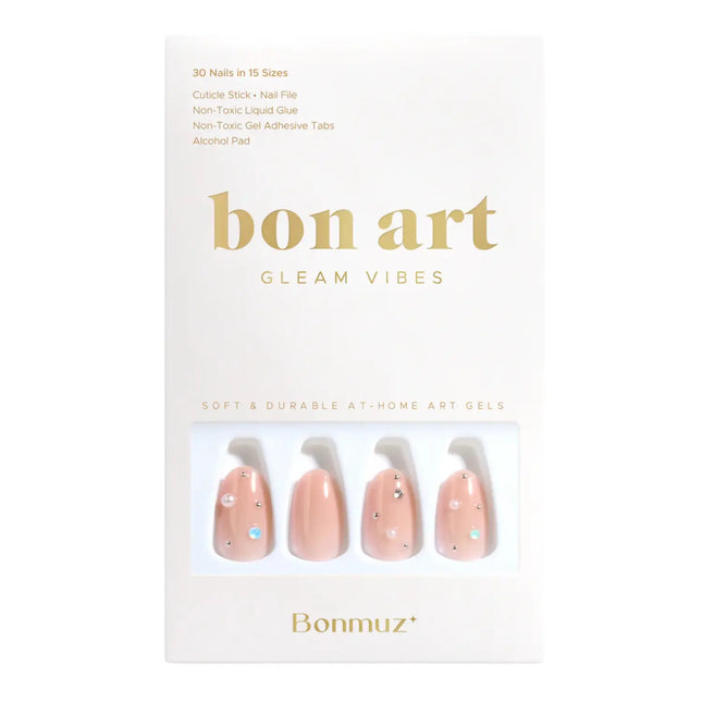 Bonmuz Press-On Nails Bare Dot