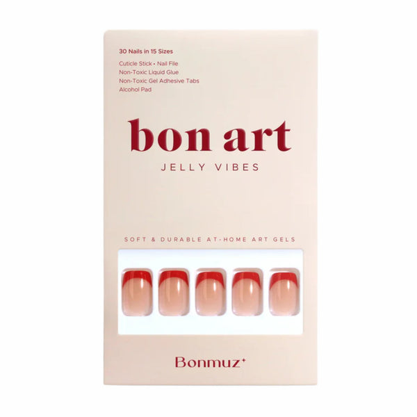 Bonmuz Press-On Nails Cherry Line