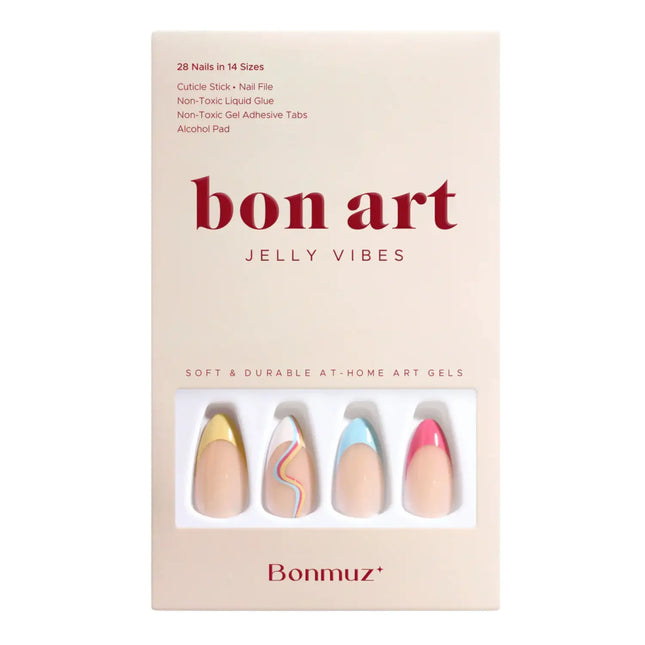 Bonmuz Press-On Nails Flamingo Dash