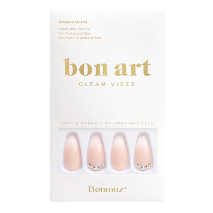 Bonmuz Press-On Nails Strawberry Mousse