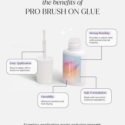 Bonmuz Pro Brush-On Nail Glue