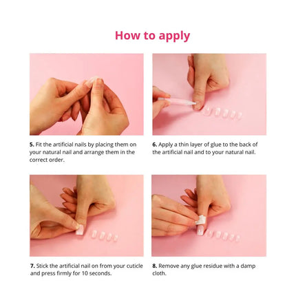 Boozyshop 24 pcs Press On Nails Dripping Gold