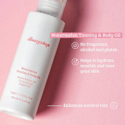 Boozyshop Tanning Oil + SPF50 Lightweight Sun Cream Set