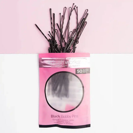 Brushworks Black Bobby Pins