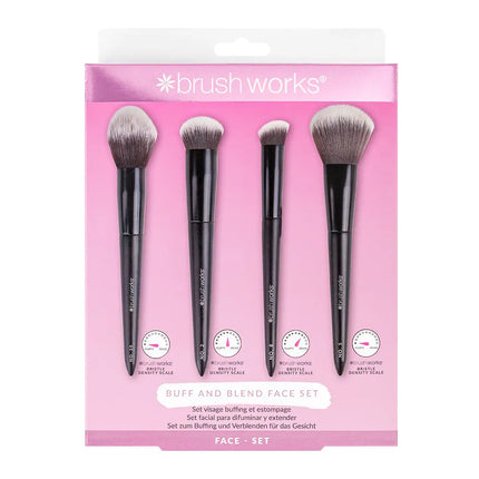 Brushworks Buff and Blend Face Set