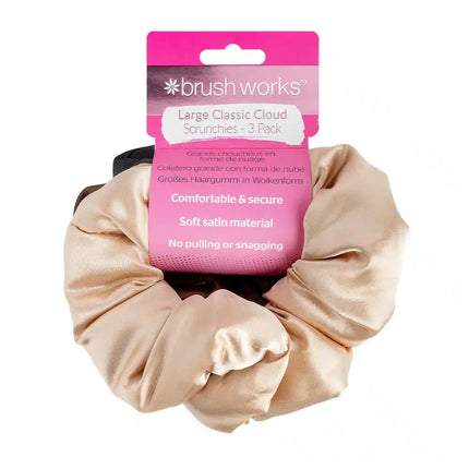 Brushworks Large Classic Cloud Scrunchies Set