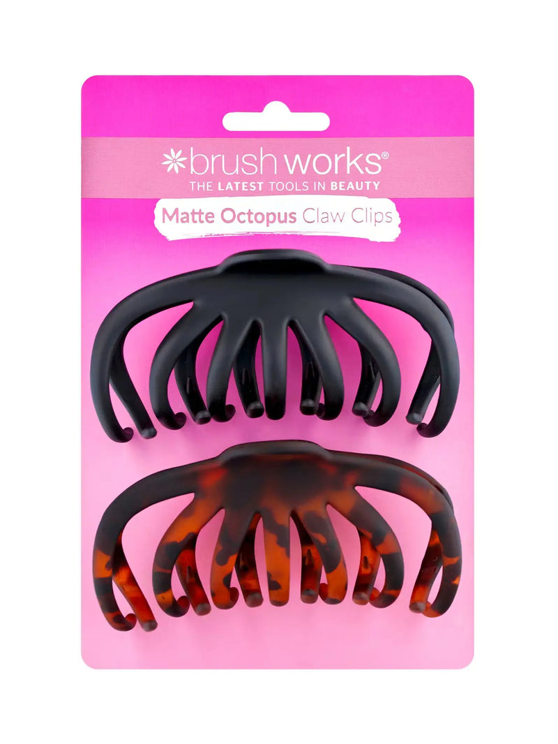 Brushworks Matte Octopus Claw Clips Set