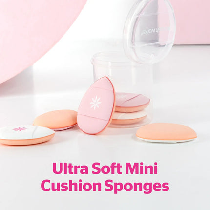Brushworks Mini Pillow Puffs 6 Pack