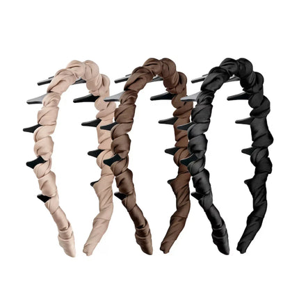 Brushworks Ribbon Zig Zag Headbands 3 Pack