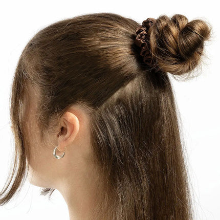 Brushworks Skinny Satin Scrunchies