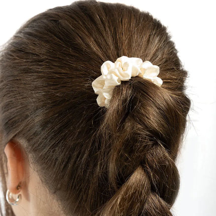 Brushworks Skinny Satin Scrunchies