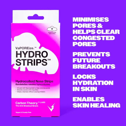 Carbon Theory VaPOREise Niacinamide Hydro Strips