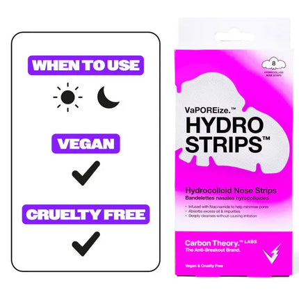 Carbon Theory VaPOREise Niacinamide Hydro Strips
