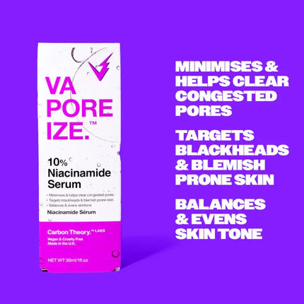 Carbon Theory VaPOREize 10% Niacinamide Serum