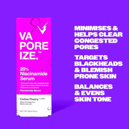 Carbon Theory VaPOREize 20% Niacinamide Serum