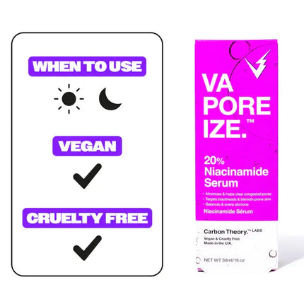 Carbon Theory VaPOREize 20% Niacinamide Serum