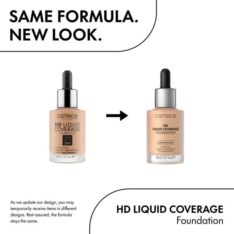Catrice HD Liquid Coverage Foundation 010 Light Beige, vloeibare foundation met hoge dekking, foto 4 van 7