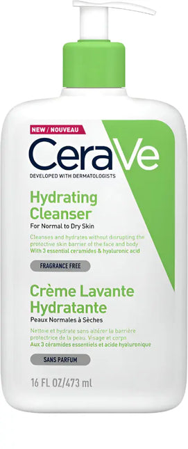 CeraVe Hydrating Cleanser 473 ml.