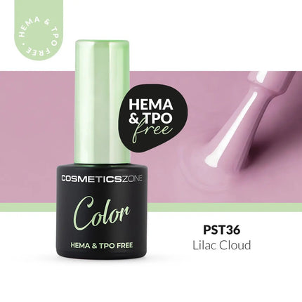 Cosmetics Zone Hypoallergenic Hybrid UV/LED Gel Polish Lilac Cloud PST36