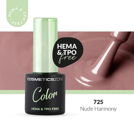 Cosmetics Zone Hypoallergenic Hybrid UV/LED Gel Polish Nude Harmony 725