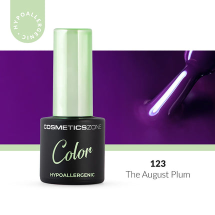Cosmetics Zone Hypoallergenic Hybrid UV/LED Gel Polish The August Plum 123