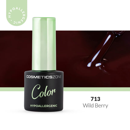 Cosmetics Zone Hypoallergenic Hybrid UV/LED Gel Polish Wild Berry 713