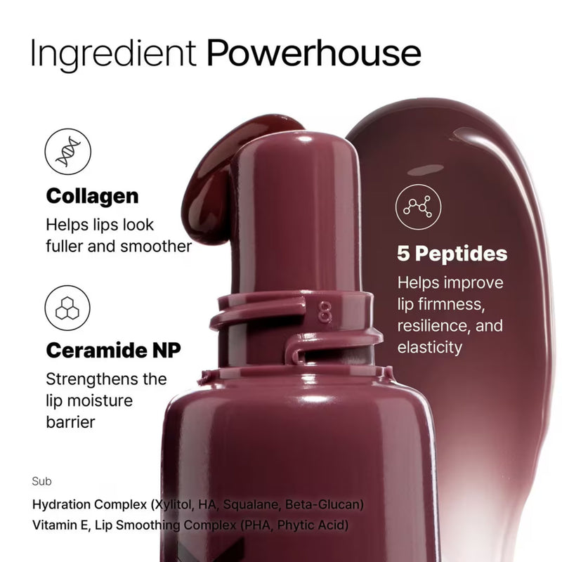 COSRX 5 Peptide Collagen Lip Fill Tinted Treatment 07 Black Cherry, getinte lippenbalsem, foto 5 van 8