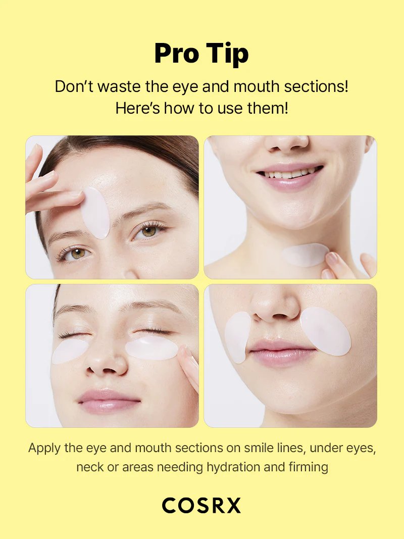 COSRX Advanced Snail Mucin Glass Glow Hydrogel Mask 3-Pack