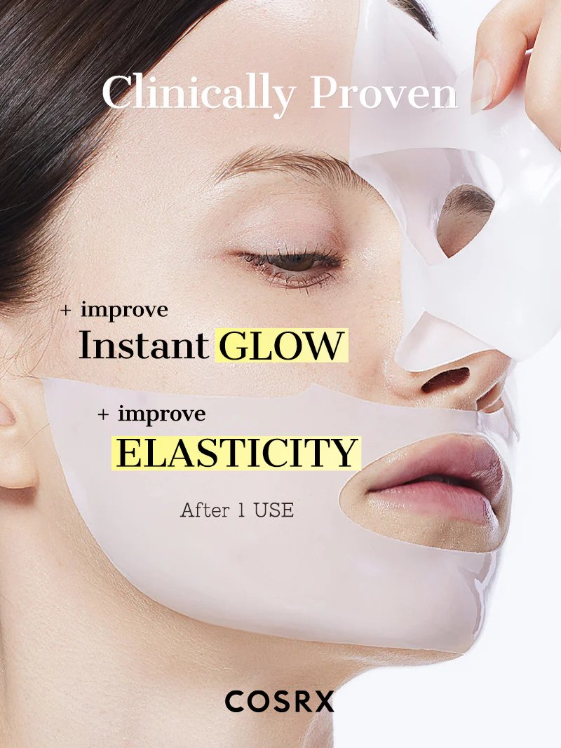 COSRX Advanced Snail Mucin Glass Glow Hydrogel Mask 3-Pack