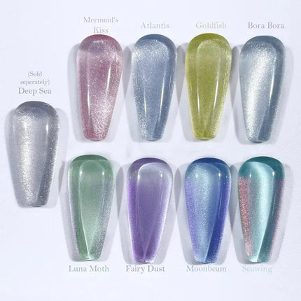 Crisania Neri Sea x Sky Magnetic Cat Eye Gel Polish Fairy Dust