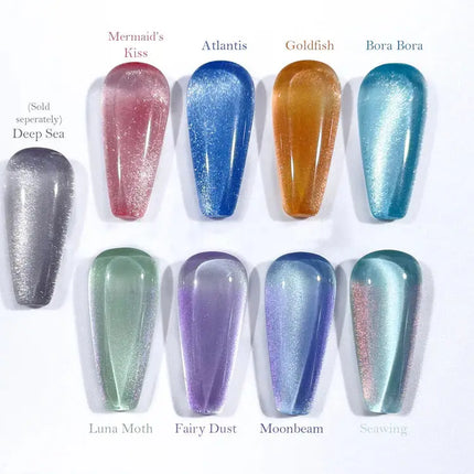 Crisania Neri Sea x Sky Magnetic Cat Eye Gel Polish Luna Moth