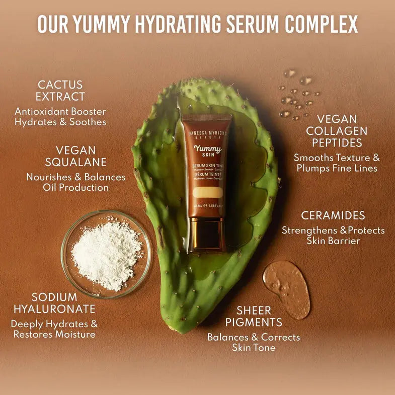 Danessa Myricks Beauty Yummy Skin Serum Skin Tint 1.5, serum skin tint met lichte dekking, foto 5 van 6