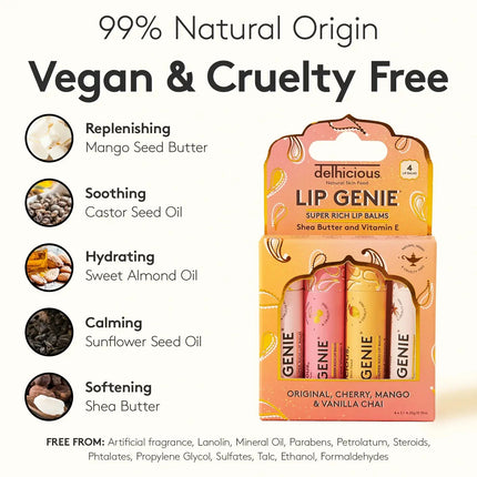 Delhicious Lip Genie 4 Pack