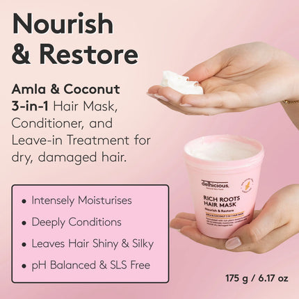 Delhicious Rich Roots 3-in-1 Nourishing Hair Mask Amla & Coconut