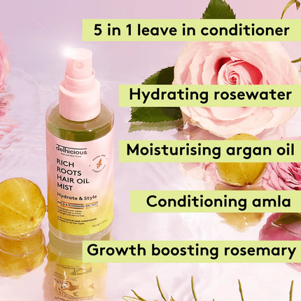 Delhicious Rich Roots 5-in-1 Hair Oil Mist Leave In Conditioner
