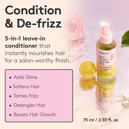 Delhicious Rich Roots 5-in-1 Hair Oil Mist Leave In Conditioner