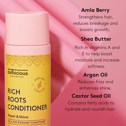 Delhicious Rich Roots Repair & Shine Conditioner Amla & Rosemary
