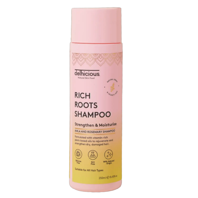 Delhicious Rich Roots Strengthen & Moisturise Shampoo Amla & Rosemary