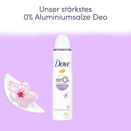 Dove Cherry Blossom Scent Deodorant Spray with Nourishing Zinc Complex