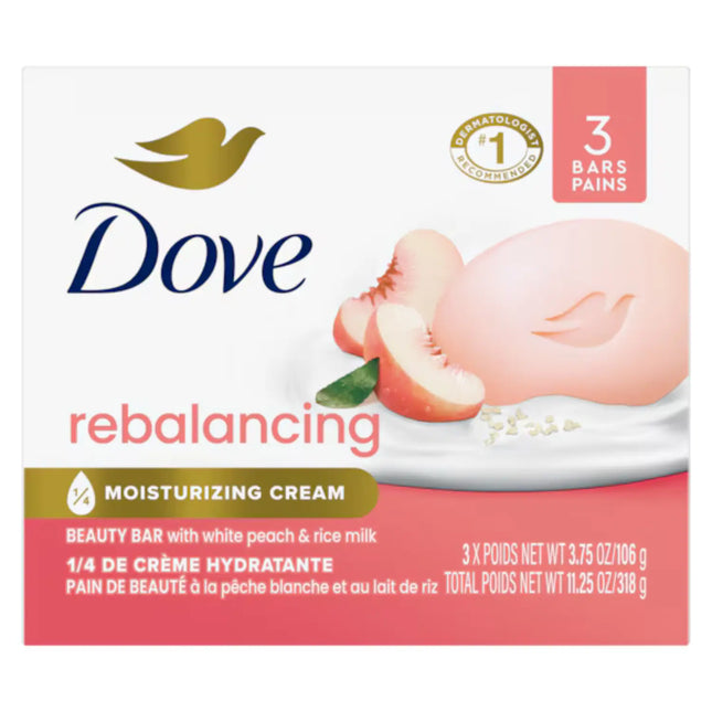 Dove Rebalancing Beauty Bar 3-Pack