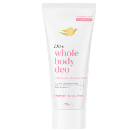 Dove Whole Body Raspberry & Rose Deodorant Cream
