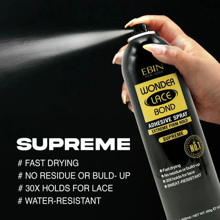 Ebin New York Wonder Bond Spray Supreme Black