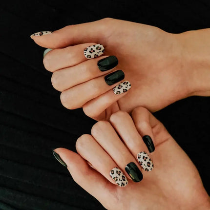 Edgeu Nail Strips Leopard Black
