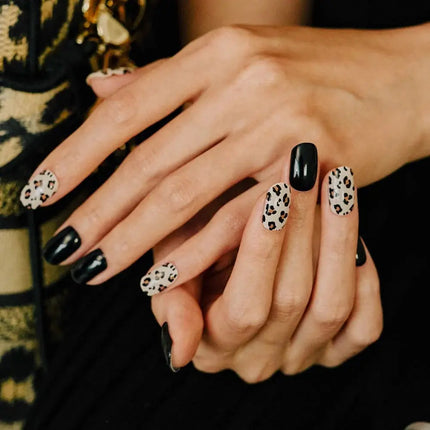 Edgeu Nail Strips Leopard Black