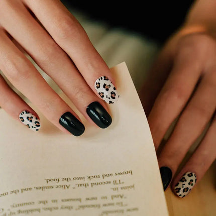 Edgeu Nail Strips Leopard Black