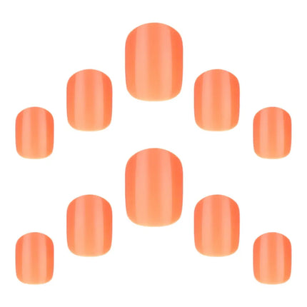 Elegant Touch Gel Finish Apricot Crush Nails