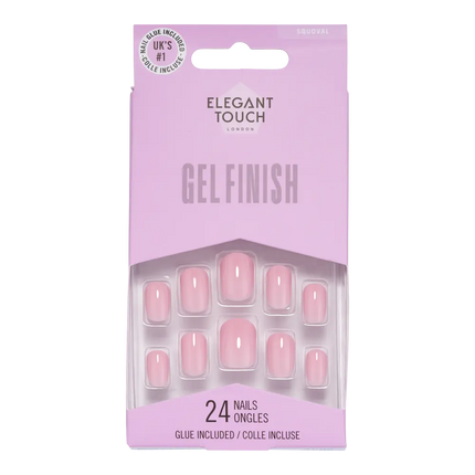 Elegant Touch Gel Finish Perfect Pink Nails